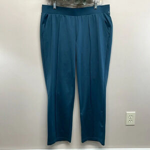 NWT Mondetta Pintuck Straight Leg Pull On Pant Blue L